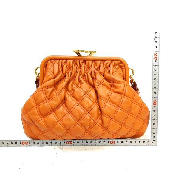 Marc Jacobs Orange Shoulder Bag with Gold-Tone Hardware - Picture 15 of 16
